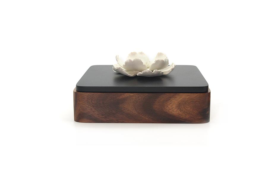 FLORA BOX SQUARE (L), Black, 20x20x8cm, KDTD 537SQL