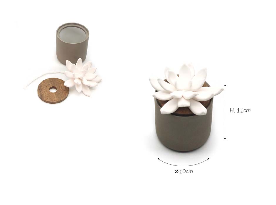 BLOOMSTER (BROWN), Brown, Ø10x11cm, KDTD 546BR