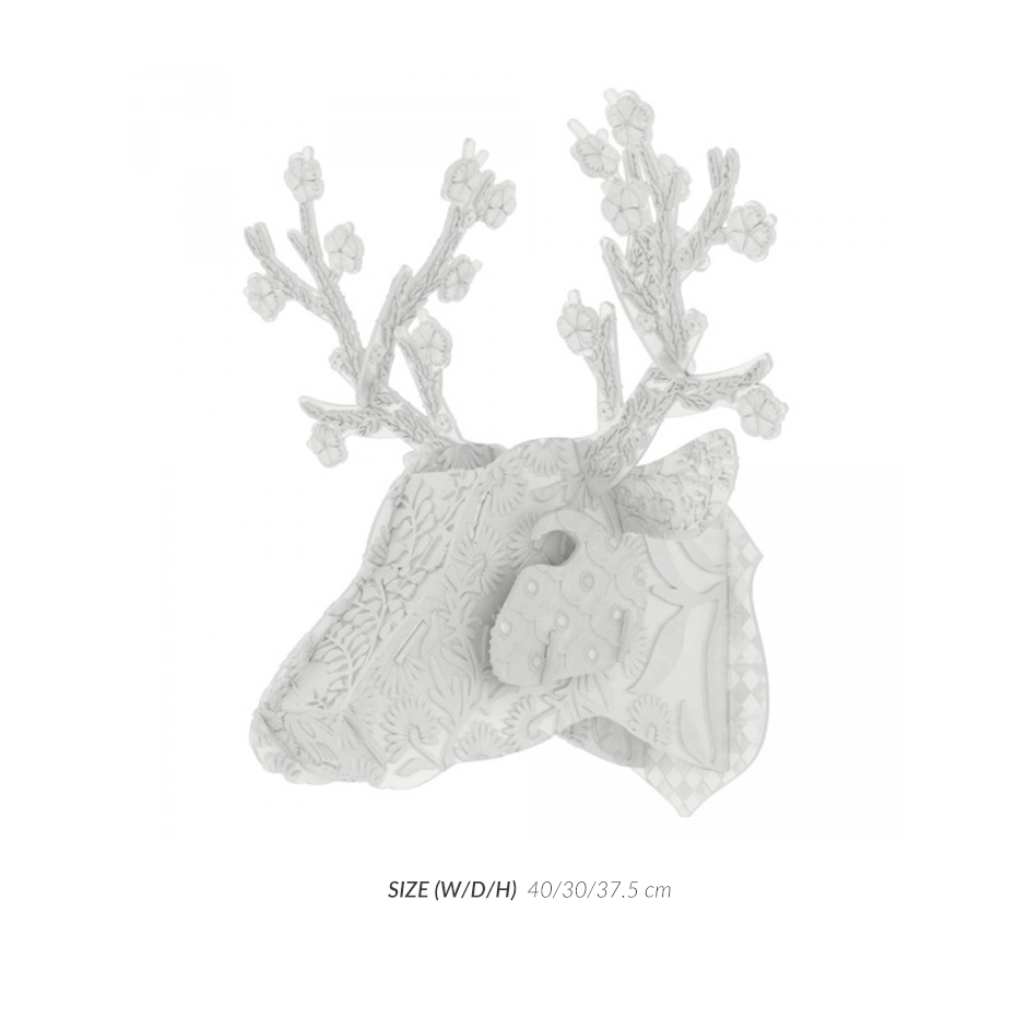 PLAIN COL. TROPHY DEER – COCONUT