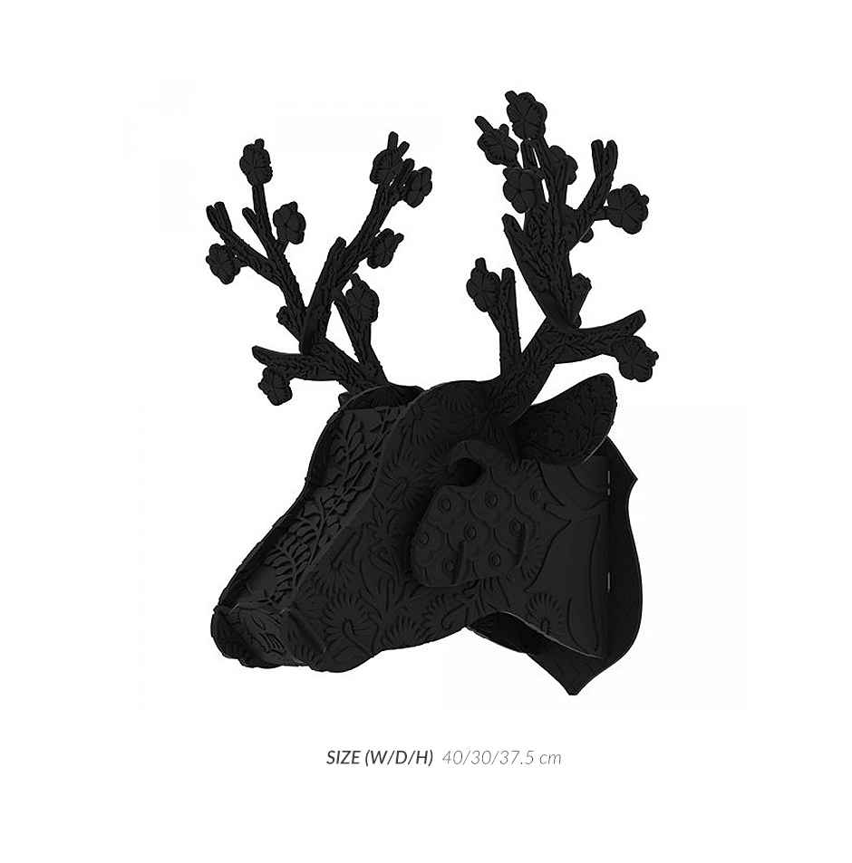 PLAIN COL. TROPHY DEER – LIQUORICE