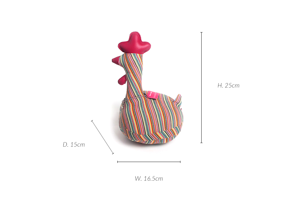 Rooster DB, Summer Stripe, 15 x 16.5 x 25cm, DBROSS