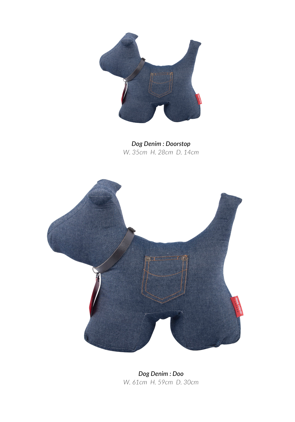 Dog DS, Denim, 28 x 35 x 14cm, DODSDE