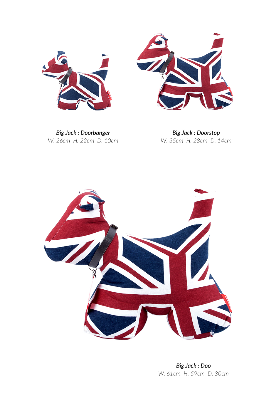 Dog DS, Union Jack, 28 x 35 x 14cm, DSDOBJC