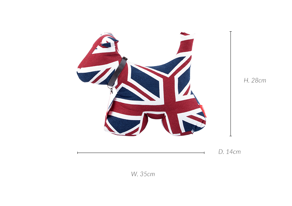 Dog DS, Union Jack, 28 x 35 x 14cm, DSDOBJC