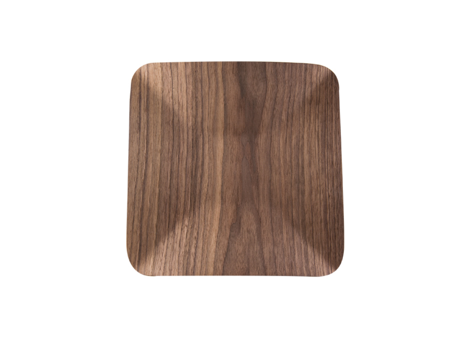 Deep serving tray, walnut, 30x30cm, 2300-3030-02