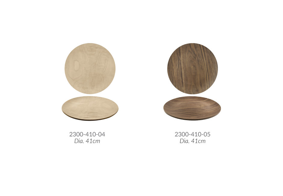 Round serving tray, birch, dia. 41cm, 2300-410-04