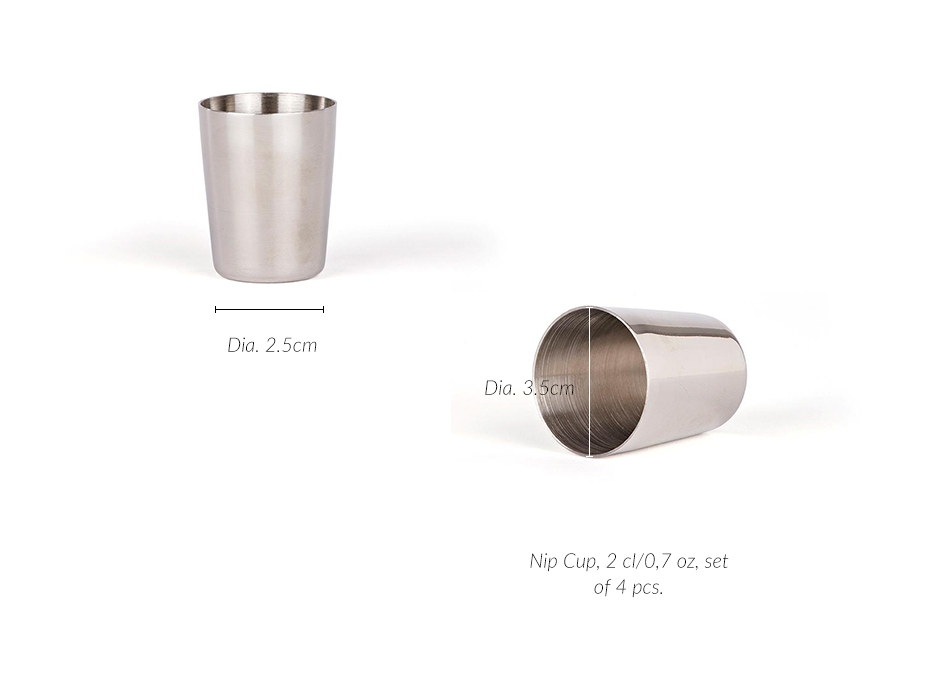 Nip cup 2 cl – set of 4