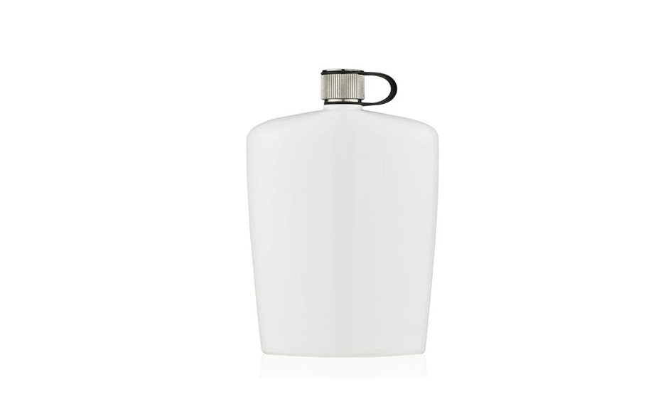 Hip flask 16 cl, white nuance