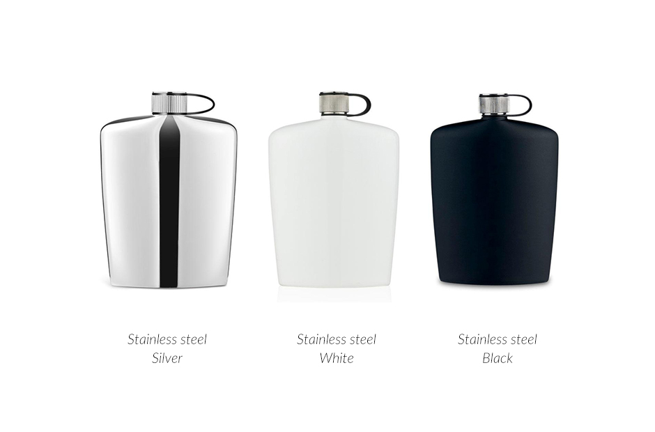 Hip flask 16 cl, white nuance