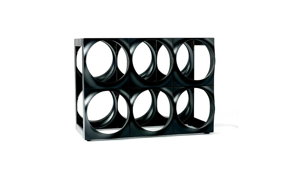 Wine rack 33×24 cm black