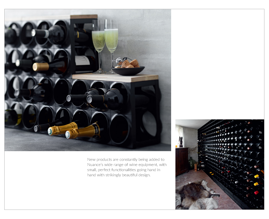 Wine rack 33×24 cm black