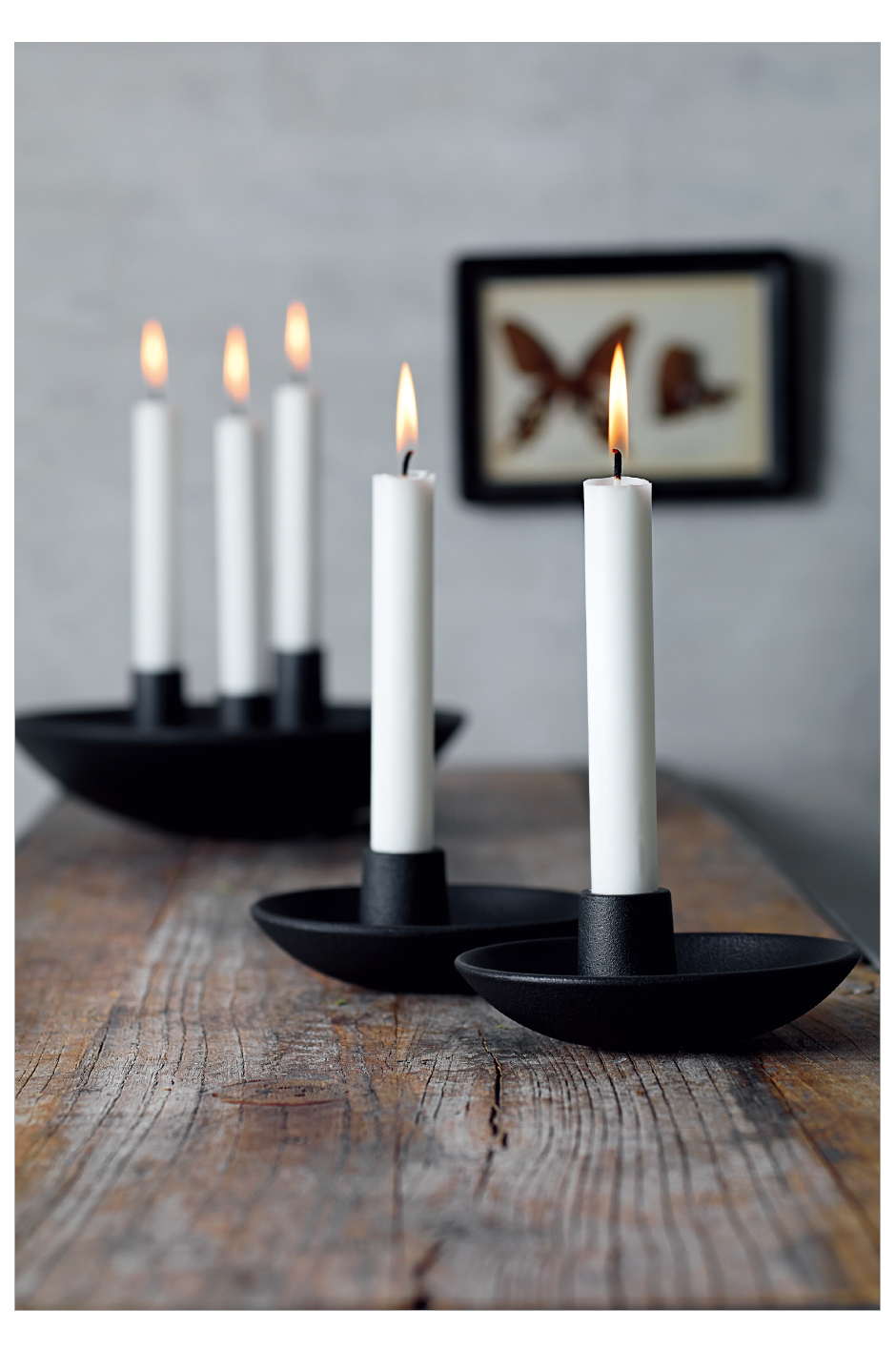 candle light 14×12 cm cast iron