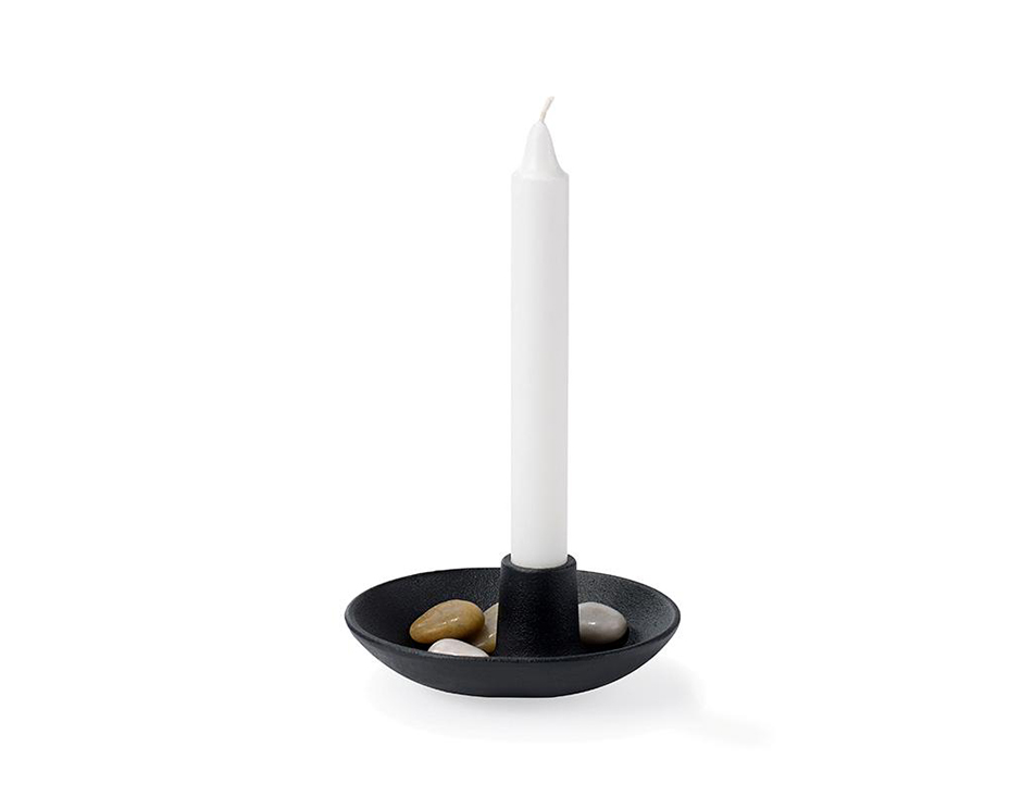 candle light 14×12 cm cast iron