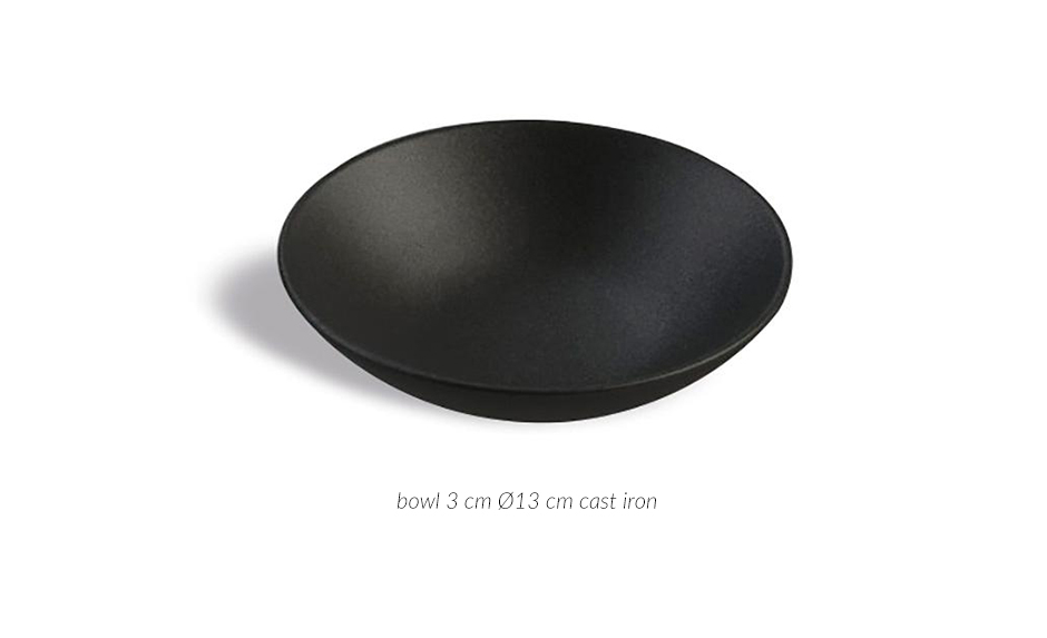 bowl 3 cm Ø13 cm cast iron Nua