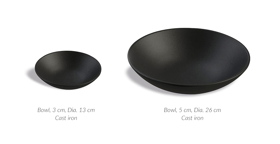 bowl 5 cm Ø26 cm cast iron Nua