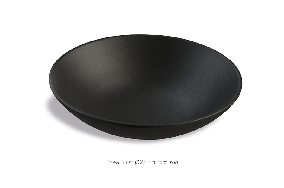 bowl 5 cm Ø26 cm cast iron Nua