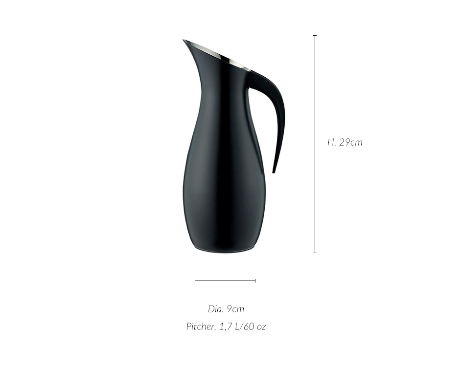 Pitcher 1.7L Mat Black