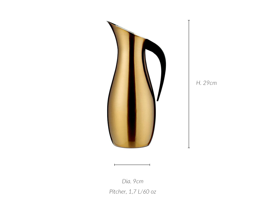 Pitcher 1.7L Brass