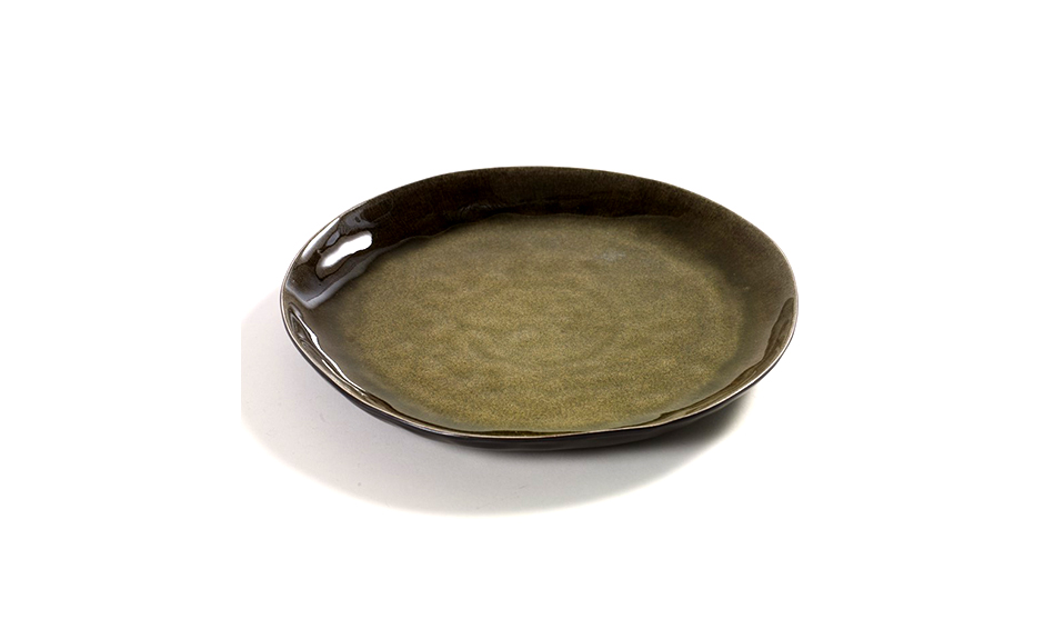 PLATE ROUND MEDIUM D28 H28 GREEN