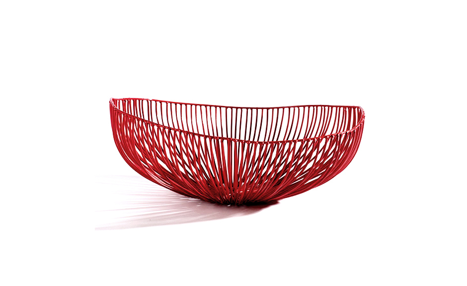 PLATE OVALEL MEO 37X33XH14 RED