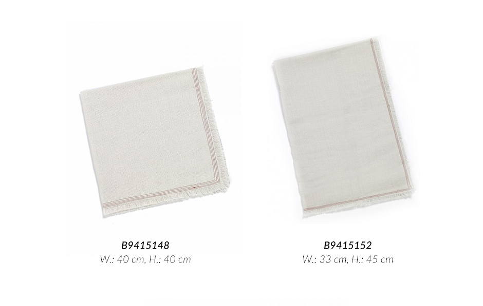 NAPKIN PASCALE 40 X 40 LIGHT GREY