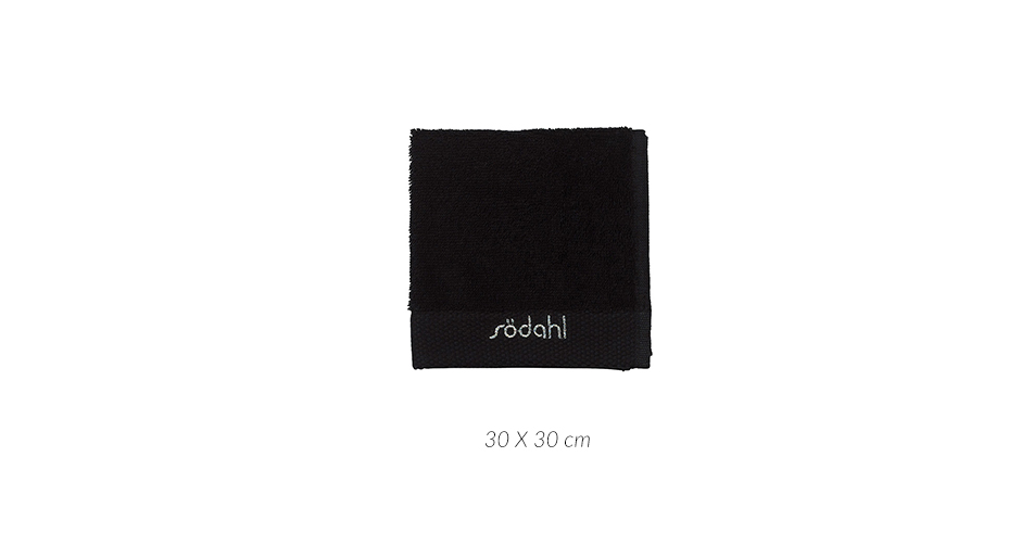 Comfort Washcloth, 30 x 30cm, Black, 709308