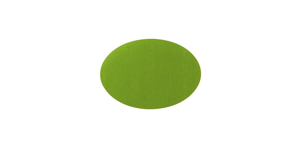 Oval Placemat, 33 x 48cm, Lime, 709655