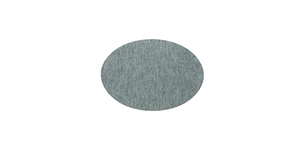 Oval Placemat, 33 x 48cm, Grey, 710058