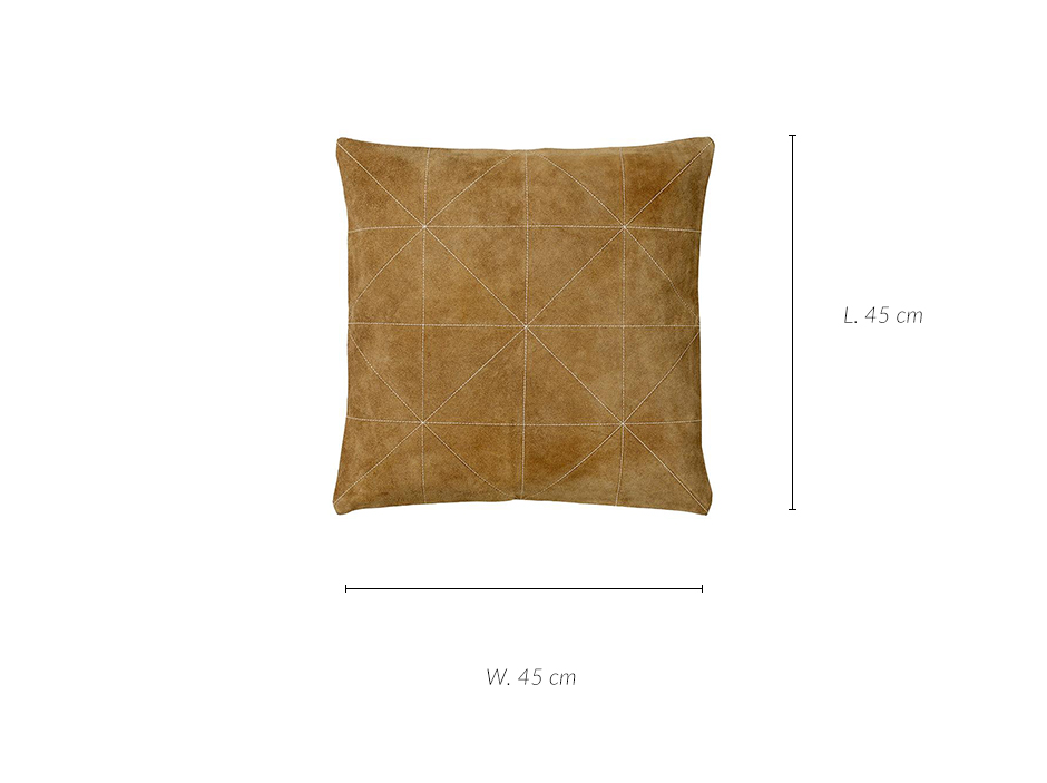 Triangle Cushion, 45 x 45cm, Brown, 722679