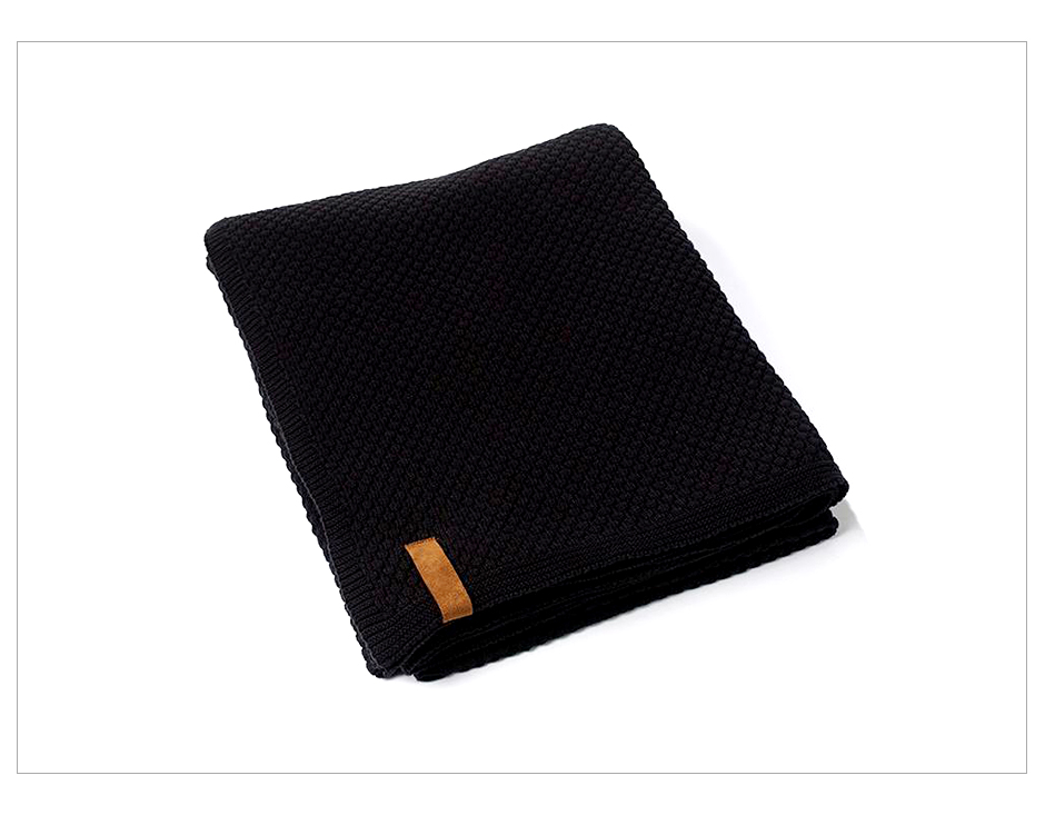 Sailor Knit Throw, 130 x 170cm, Black, 722686