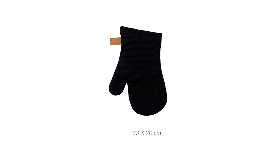 Mono Ovenmit, 33 x 20cm, Black, 722748
