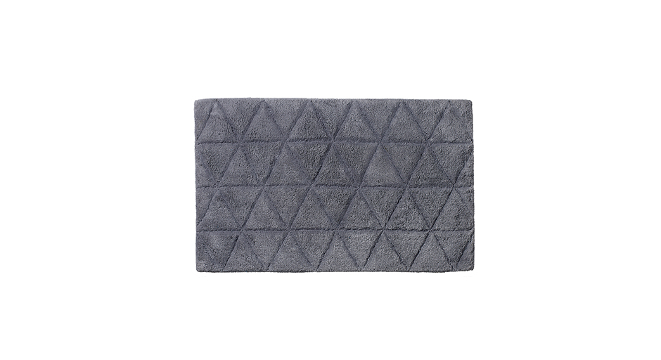 Hills Bath Mat, 50 x 80cm, Grey, 722774