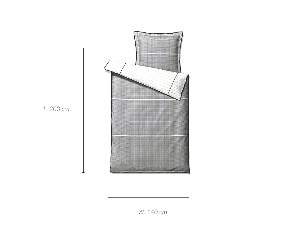 Unwritten Bedlinen, 140 x 200cm, Black, 722910
