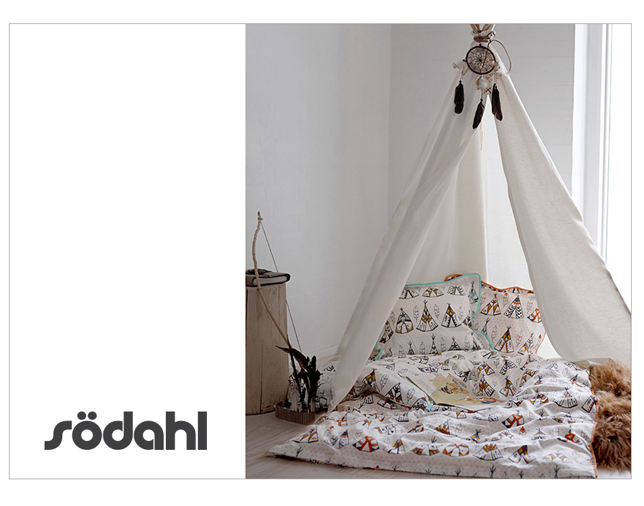 Little Tipi Bedlinen, 70 x 100cm, Peach, 722968