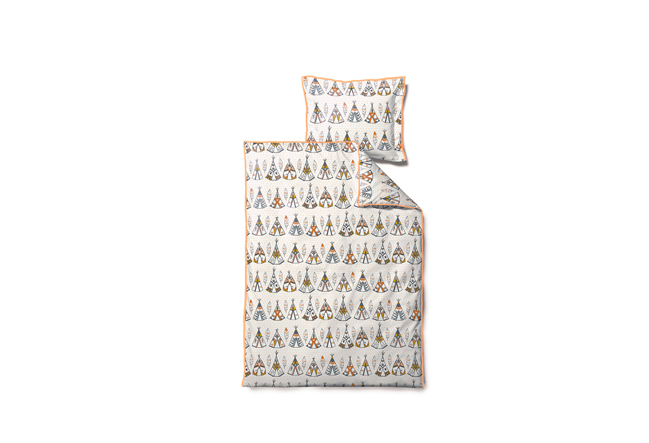 Little Tipi Bedlinen, 140 x 200cm, Peach, 722970