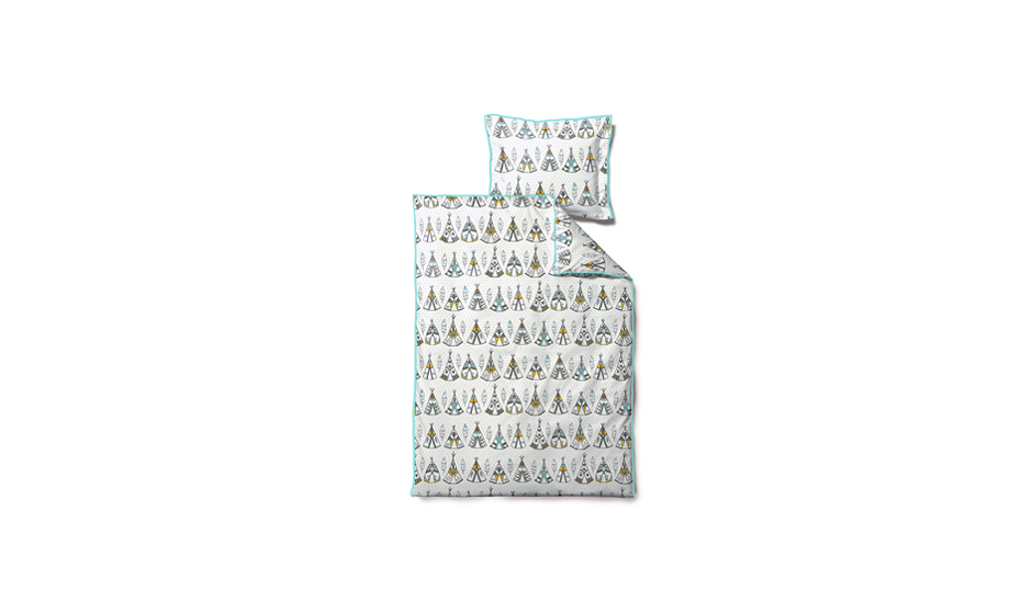 Little Tipi Bedlinen, 70 x 100cm, Mint, 722971
