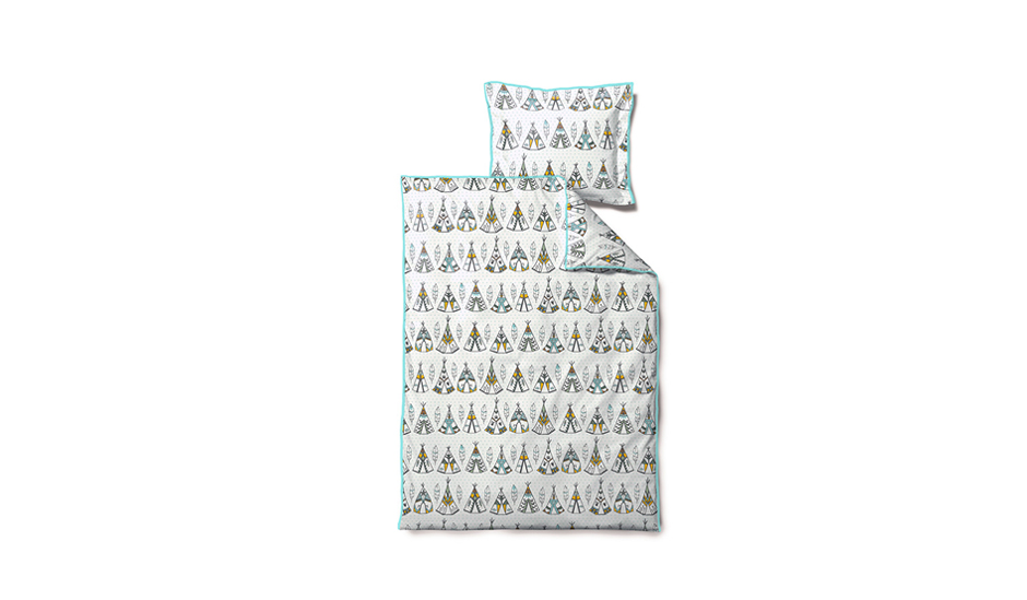 Little Tipi Bedlinen, 100 x 140cm, Mint, 722972