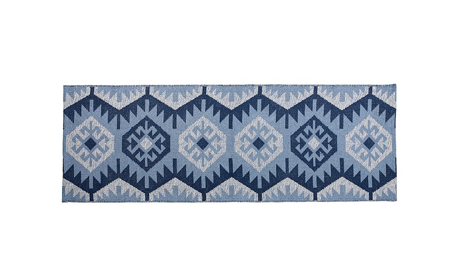 Kelim Rug, 60 x 180cm, Blue, 723002