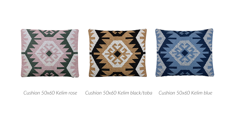 Kelim Cushion, 50 x 60cm, Rose, 723003