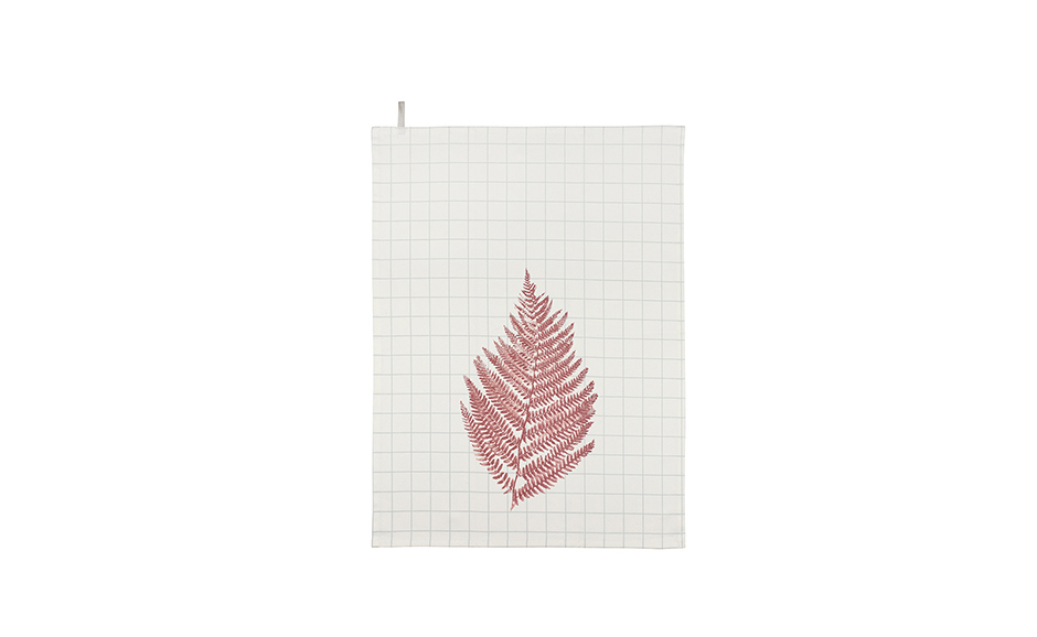 Summer Fern Teatowel, 50 x 70cm, Rose, 723014