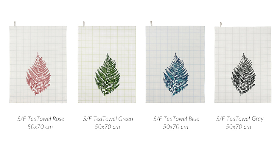 Summer Fern Teatowel, 50 x 70cm, Green, 723015