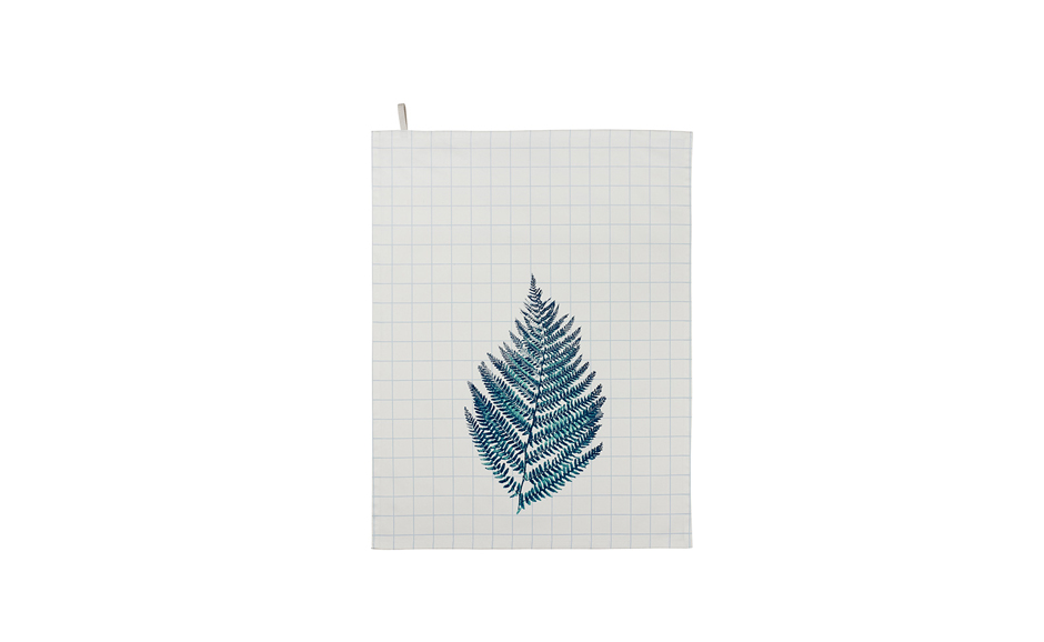 Summer Fern Teatowel, 50 x 70cm, Blue, 723016