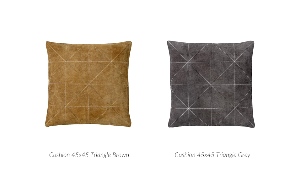 Triangle Cushion, 45 x 45cm, Grey, 723018