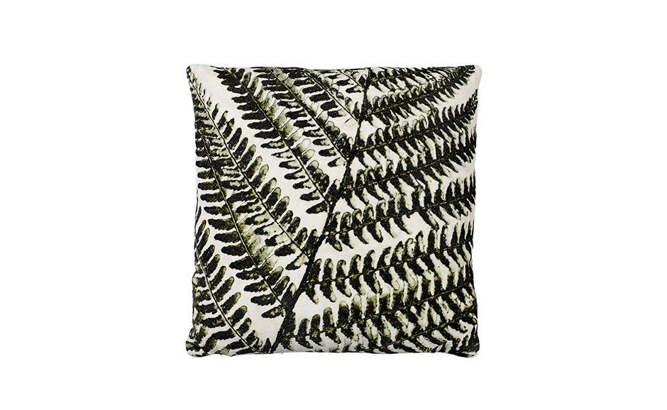 Summer Fern Cushion, 50 x 50cm, Green, 723029