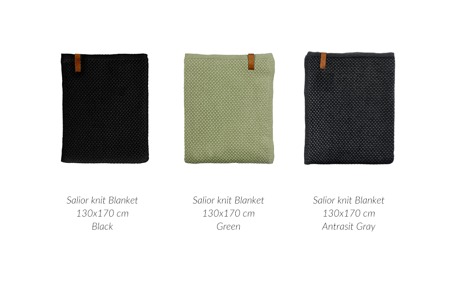 Sailor Knit Throw, 130 x 170cm, Green, 723032