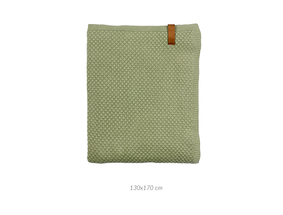 Sailor Knit Throw, 130 x 170cm, Green, 723032