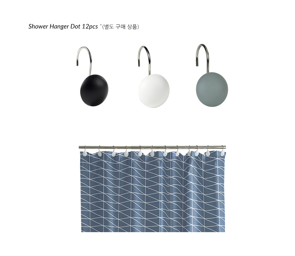 Gate Shower Curtain, 180 x 200cm, Blue, 723090
