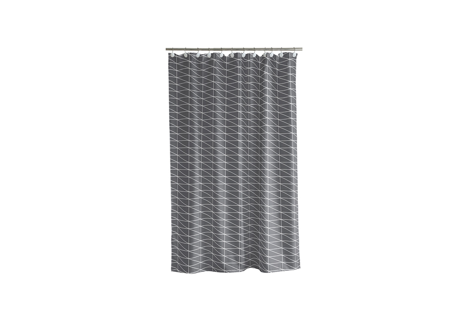 Gate Shower Curtain, 180 x 200cm, Grey, 723091