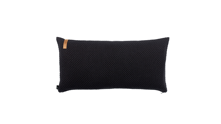 Sailor Knit Cushion, 35 x 70cm, Black, 723148