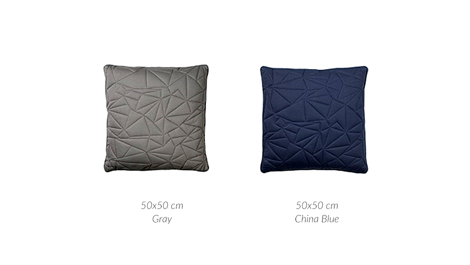 Diamond Quilt Cushion, 50 x 50cm, China Blue, 723150
